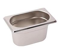 Lacor 66910Z - Cubeta Gn 1/9 176x108x100 Acero Inoxidable - Uso Profesional
