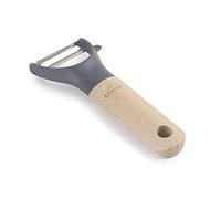 Lacor 68198 - Pelador de Patatas, Fruta y Verdura, Mango de Madera de Haya