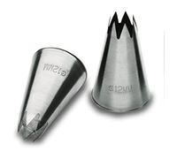 Lacor 68900 - Pack 6 Boquilla Estrella Acero Inoxidable 10cm - Cocina