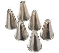 Lacor 68980 - Pack 6 Boquillas Rosa Acero Inoxidable 10cm - Uso Profesional