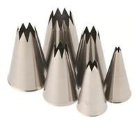 Lacor 68997 - Set 6 Boquillas Estrella Acero Inoxidable - Menaje de Cocina