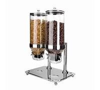 Lacor 69023 - Dispensador Doble De Cereales Con Base 10 Litros - Hostelería