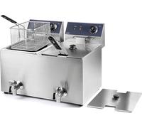 LACOR 69469 - BOTELLA ELÉCTRICA DOBLE con grifo profesional de 3250 W (x2), 16 litros, acero inoxidable