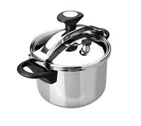 Lacor - 71878 - Olla a presión Classic, Acero inoxidable 18/10, Apta para inducción, 8 litros, Ø 24 cm, Válvula de seguridad
