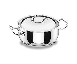 Lacor - 72024 - Cacerola con Tapa Profesional 24 cm Inox