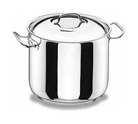 LACOR 72125 - Olla Super Alta con Tapa Profesional 24 cm Acero Inoxidable | En acero inoxidable, para cocidos y grandes cantidades; ideal para cocina profesional y uso diario en casa, para el día a día