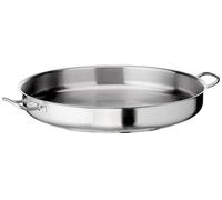 Lacor 8414271004445 - Paellera con Tapa, 60 cm, Stainless Steel - Cocina | Para arroces y paellas de gran formato; diseñado para acompañarte en tus preparaciones diarias con comodidad y buen resultado