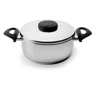 LACOR 85020 - Cacerola con Tapa Estudio 20 Acero Inoxidable - Profesional | En acero inoxidable, para guisos y cocciones uniformes; ideal para cocina profesional y uso diario en casa, para el día a día