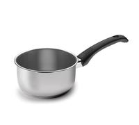 LACOR 85218 - Cazo Recto Estudio 18 cm. Acero Inoxidable 18/10 - Cocina | En acero inox 18/10, para salsas, leche y raciones pequeñas; ideal para cocina profesional y uso diario en casa