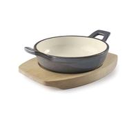 LACOR Cacerola Gris Redonda de Hierro | 470 ml | Ø 16.2 cm | Olla resistente de hierro | Lacor