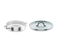Lacor Chef-Aluminio Paellera + Tapa de aluminio, 34 cm