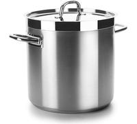Lacor CHEF LUXE 54124S, olla de acero inoxidable, diámetro de 24 cm, apta para cocinas de inducción