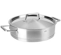 LACOR Foodie Tartera con Tapa, Acero Inoxidable, Gris, 24x6.5x9 cm