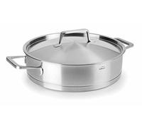 LACOR - Foodie Tartera con Tapa, Acero Inoxidable, Gris, 26x6.5x9 cm