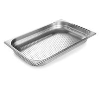 Lacor GN 66117Z - Cubeta Perforada 1/1, Acero Inoxidable, 530x325 mm