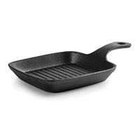 Lacor Magma Mini Grill Sin Base, Hierro Fundido, Negro