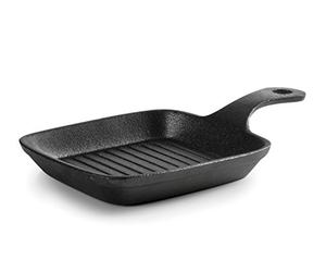 Lacor - Magma Mini Grill Sin Base, Hierro Fundido, Negro - Acero Inoxidable | En hierro robusto, para un uso práctico y profesional en cocina; ideal para cocina profesional y uso diario en casa