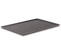 Lacor - Placa Horno GN 1/1, Aluminio Antiadherente, Negro