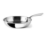Lacor Sartén sin Antiadherente TriChef, Sartén Tricapa en Acero Inoxidable 18/10, Libre de Tóxicos, Apta para todo tipo de cocina