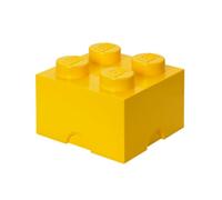 Room Copenhagen Ladrillo de almacenamiento LEGO Storage Brick 4 – apilable, 5,7 l – amarillo
