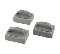 Ladrillo de limpieza de piedra pómez de mano para parrillas y piscinas, elimina la suciedad persistente y las quemaduras con material de larga duración y diseño seguro antiarañazos (3 piezas)