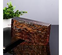 Ladrillos macizos de vidrio para modernos separadores de ambientes, paredes divisorias decorativas pulgadas, bloque de cristal transparente(B)