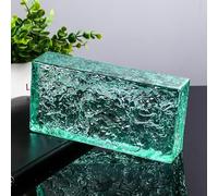 Ladrillos macizos de vidrio para modernos separadores de ambientes, paredes divisorias decorativas pulgadas, bloque de cristal transparente(G)