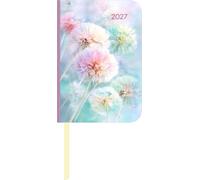 Lady Journal Mini Blowballs 2027: Taschenkalender 8x11,5 cm - Wochenplaner mit 4-sprachigem Kalendarium, Leseband, Monatsübersicht & Notizbereich, ideal für unterwegs