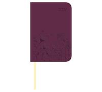 Lady Journal Mini Deluxe Purple 2027: Taschenkalender 8x11,5 cm - Wochenplaner mit Tucson Einband & Motivprägung, Leseband, Monatsübersicht & Notizbereich, ideal für unterwegs