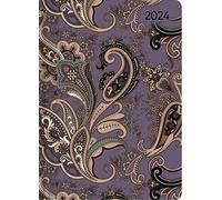 Ladytimer Paisley 2024 - Calendario de bolsillo A6 (4.2 x 6 pulgadas) - Semanal - 192 páginas - Cuaderno de notas - Agenda de citas - Edición Alpha