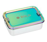 Lässig caja de almuerzo Bold Lunchbox Stainless Steel Rainbow multicolor