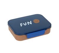 LÄSSIG fiambrera infantil caja para desayuno sin BPA con separador extraíble/Bento-Lunchbox Little Gang Smile navy