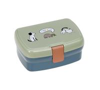 Lässig Fiambrera para niños con separador extraíble, sin BPA/Happy Prints