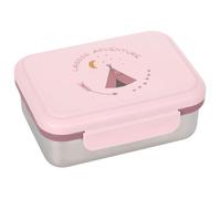 LÄSSIG Fiambrera para niños de acero inoxidable Fiambrera para el desayuno sostenible para el jardín de infancia/Lunchbox Adventure Tipi