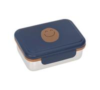 Lässig Fiambrera para niños de acero inoxidable Fiambrera para el desayuno sostenible para el jardín de infancia/Lunchbox Little Gang Smile navy