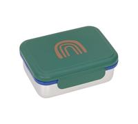 Lässig Fiambrera para niños de acero inoxidable Fiambrera para el desayuno sostenible para el jardín de infancia/Lunchbox Little Gang Rainbow green