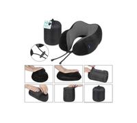 Lagart almohada cervical de viaje con relleno de espuma - funda de pol
