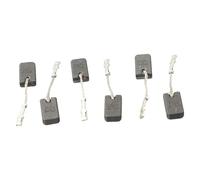 Lagomloot 6 paquetes de cepillos de carbono E64 de 6 x 10 x 17 mm para amoladora angular Bosch GWS12-125S GWS12-150SE de 1200 W con piezas de reparación de motor autosuficiente de resorte
