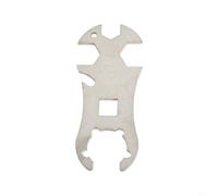Lagomloot Llave de cilindro resistente para botella de gas para propano butano para válvula de interruptor regulador de GLP, 13-19 mm, herramienta portátil para barbacoa, color gris