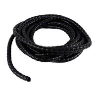 Lagomloot Manguera protectora de alambre en espiral, 16 mm de diámetro interior x 25 m, tubo flexible de gestión de cables de polipropileno para oficina, hogar, bricolaje, color negro