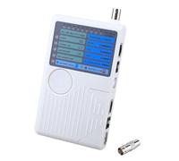 Lagomloot Probador profesional de cables de red 4 en 1, pruebas para cables RJ45 RJ11 USB BNC con indicadores LED y alarma audible, herramienta de cable LAN portátil para solución de problemas de