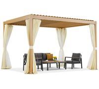 Lagos Premium 3x4 Garden Point pérgola autoportante de madera para terraza - blanco