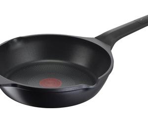 Lagostina 010260040124, Redonda, Sartén para freír, ideal para gourmets, Negra, Titanium Excellence, Aluminio, Cerámica, Eléctrica, A gas, Halógena, Inducción