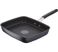 Lagostina 012165040925, rectangular, sartén para parrilla, color negro, titanio, apta para inducción, gas, eléctrica, cerámica, halógena, 446 mm