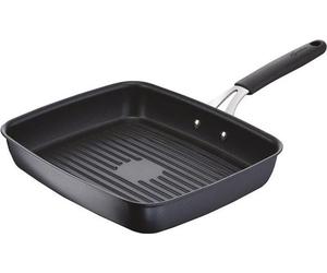 Lagostina 012165040925, rectangular, sartén para parrilla, color negro, titanio, apta para inducción, gas, eléctrica, cerámica, halógena, 446 mm