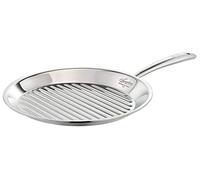Lagostina ACCADEMIA LAGOFUSION 011116930128 - Sartén parrilla (acero inoxidable, 28 cm, acero inoxidable 18/10, incluye inducción Italia)