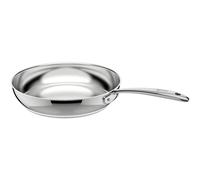 Lagostina Accademia Lagofusion Sartén de Acero Inoxidable 18/10 Ø 28 cm, Olla Inducción, Gas y Horno hasta 250 °C, Exterior Pulido e Interior Satinado, Asas Remachadas, Base de 5 capas