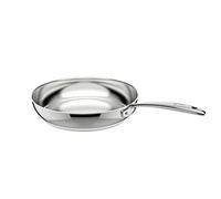 Lagostina Accademia Lagofusion Sartén de Acero Inoxidable 18/10 Ø 28 cm, Olla Inducción, Gas y Horno hasta 250 °C, Exterior Pulido e Interior Satinado, Asas Remachadas, Base de 5 capas