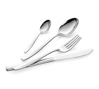 Lagostina Dalia - Cubertería para 6 personas, acero inoxidable 18/10, plata, 24 piezas)
