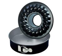 Lagostina Gustosa 010151000003, Molde desmontable para pastel, Redondo, Negro, Acero inoxidable, Acero al carbono, Acero inoxidable, Alemania